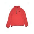 Under Armour Fleece Jacket: Red Solid Jackets & Outerwear - Kids Girl's Size X-Large
