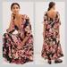 Anthropologie Dresses | Anthropologie Blossom Floral Maxi Dress - Size Small New | Color: Black | Size: S