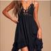 Free People Dresses | Free People Adella Slip Lace Black Dress | Color: Black | Size: Various