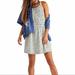 Free People Dresses | Free People Petunia Floral Mini Pinafore Dress Size 2 Summer Sundress Ditzy | Color: Blue/White | Size: 2
