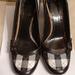 Burberry Shoes | Burberry Leather Nova Check Pumps 39 | Color: Black/Cream | Size: 39