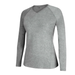 Adidas Tops | Adidas Gray Climalite Long Sleeve Tee Womens M Medium Raglan Seams Stretch Shirt | Color: Gray | Size: M