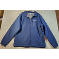 Columbia Jackets & Coats | Columbia Jacket Mens Size Xl Blue Polyester Pockets Long Sleeve Full Zipper Logo | Color: Blue | Size: Xl