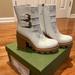 Gucci Shoes | Gucci Gg Supreme Kensington Nappa Monogram Boot Authentic New Size 41 | Color: Cream | Size: 10.5