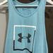 Under Armour Tops | Blue Under Armour Med Loose Fit Women's Tank Top Heat Gear | Color: Blue | Size: M