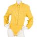 Gucci Tops | Gucci Rare 1993 Tom Ford Era Gg Button Up Cotton Denim Bodysuit Top 42 / 6 | Color: Yellow | Size: 6