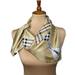 Burberry Accessories | Burberrys Vintage Nova Check Silk Twill Square Scarf Burberry Tartan Plaid | Color: Cream/White | Size: Os