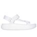 Skechers Women's BOBS Pop Ups 3.0 Sandals | Size 11.0 | White | Textile/Synthetic | Vegan | Machine Washable