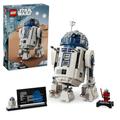 LEGO Star Wars R2-D2, Modell-Set für Kinder, Jungen & Mädchen, baubare Spielzeug-Droiden-Figur mit 25. Jahrestag Darth Malek Minifigur und Dekoration Plakette, Sammlerstück Geschenkidee 75379