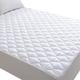 King Size Quilted Fitted Waterproof Mattress Pad, Soft Mattress Protector for King Size Bed, Breathable Mattress Cover with Deep Pocket Stretches up to 18 Inches, White