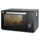 SMETA 1000W Combination Microwave Oven And Grill 34L Microwave With Grill 2400W, Convection Oven 2400W, Microwave Air Fryer Oven Combo, ECO Mode Child Lock Easy to Clean Black