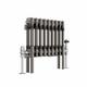 NRG 300 x 425mm Raw Metal Traditional Cast Iron Style Double Column Horizontal Radiator Central Heating Radiator Perfect for Bathrooms, Kitchen, Living Room