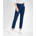 5-Pocket-Jeans RAPHAELA BY BRAX "Style LAURA NEW" Gr. 38K (19), Kurzgrößen, blau (darkblue) Damen Jeans 5-Pocket-Jeans