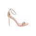 Steve Madden Heels: Tan Print Shoes - Women's Size 8 1/2 - Open Toe