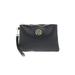 Joy Mangano Leather Wristlet: Pebbled Black Print Bags