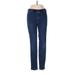 Uniqlo Jeggings - Mid/Reg Rise: Blue Bottoms - Women's Size 26 - Dark Wash