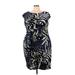 DressBarn Casual Dress - Sheath: Black Print Dresses - Women's Size 24