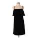 J.Crew Factory Store Casual Dress - Slip dress: Black Solid Dresses - Women's Size 2