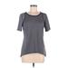 Elie Tahari Active T-Shirt: Gray Activewear - Women's Size Medium