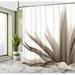 Ebern Designs Krista Flower Purple Ombre Long Leaves Water Colored Print w/ Calming Details Image Single Shower Curtain | 69"H x 75"W | Wayfair