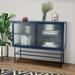 Ebern Designs Coire 43.31" Sideboard Metal in Blue | 35.75 H x 43.31 W x 14.96 D in | Wayfair 071679E97AE04C7CAEF85EFE5ED575F4