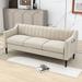 Ebern Designs Coffy Upholstered 3 Seats Sofa Couch w/ Wood Frame for Living Room Velvet in White | 31 H x 76 W x 28 D in | Wayfair