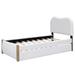 Latitude Run® Soft Comfort Upholstered Platform Bed in White | Twin | Wayfair E0297A813C0D4CB7BCCB4DDD410BB730