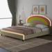 Isabelle & Max™ Aaqib Vegan Leather Platform Bed in Brown | Full/Double | Wayfair BF650DAF15C34F94985451EB667DA47F