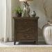 Lark Manor™ Arianni Solid Wood Nightstand Wood in Brown | 29 H x 28 W x 18 D in | Wayfair 30265B6EA2DD4D11842FB8774D1356E1