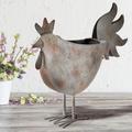 August Grove® Baleria Statue Planter, Metal in Brown | 19 H x 6 W x 18.5 D in | Wayfair E2D77BB8676444DAB2D3DBC8D0E5E313