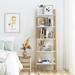 17 Stories Cananga Ladder Bookcase Metal in White/Yellow | 67.8 H x 22 W x 15.2 D in | Wayfair B422C6689C894428A3A9A987104A42C4