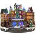 The Holiday Aisle® 12.6“H Animated City Hall Town Center (Moving Tree) - LED, 8 Music, Adapter - Hand-Painted in Brown/Green/Red | Wayfair