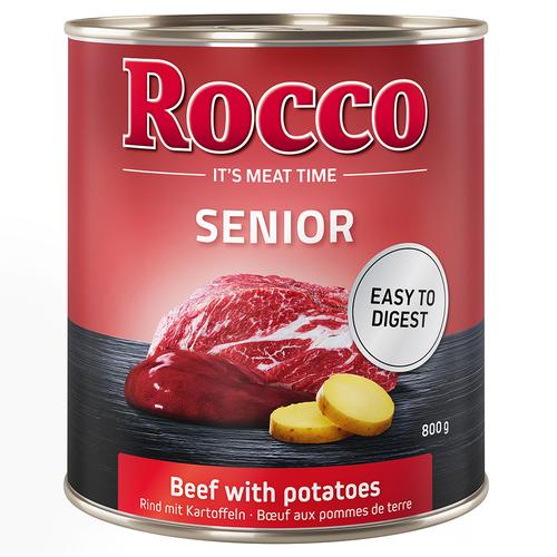 Rocco Senior 6 x 800 g pour chien - bœuf, pommes de terre