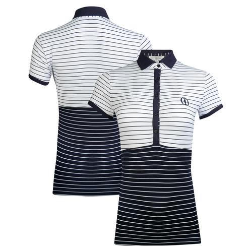 The Open Fairway & Greene Striped Polo - Marineblau - Damen