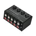 Dadypet Sound Mixer RCA Volume Metal Audio 4-Channel RCA Stereo Audio 4-Channel Metal Shell dsfen Rookin RCA s Metal