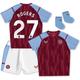 Aston Villa Heim-Baby-Kit 2023-24 mit Aufdruck Rogers 27