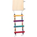 Toys Parakeet Swing Accessories for Bird Cages Bird Training Ladder Toy Bird Ladder for Parakeets Bird Perch Plaything Parakeet Step Ladder Parrot Swing Birdcage Wooden