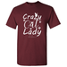 Crazy Cat Lady Short Sleeve Cat Mom Tees Kitten Graphic Shirts Cat Shirt