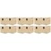 12 Pcs Locker Wooden Treasure Chest Small Square Wooden Boxes Gift Boxs Wooden Gift Box Wooden Box Snack Wooden Zinc Alloy