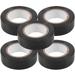 5 Pcs Professional Electrical Tape 0.71 X 33 5-Roll Black Industrial Colors Outdoor Wide Tapes