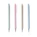 Wheat-Straw Patterns Retractable Gel Pens Fine Points 0.5 mm 4-Pack Black Ink Gel Pens Quick Dry Ink Smooth Writing Pen for Office School 4 Colo