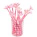 Flower Ballpoint Gel Pen Silicone Cherry Blossom Fine Point Black Rollerball Gel Ink Pen for Office School 16pcs