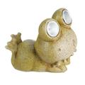 Ornament Solar Power Garden Sculptures Frogs Statue Light Solar Frog Light Night Light Animal Resin