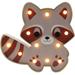 Little Raccoon Modeling Lamp Animal Light Night Table Lamps Girl Kids Gift Child