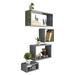 Kaboon Wall Mount Cube Shelf Set of 4 Wall Shelf Unit 59x43x7.87 Gray