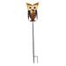 Tomshine Outdoor lamp Decorative LED Stake Lamp Metal Pathway Lawn Lamp Metal Owl Powered Owl Lantern Solar Powered Metal Owl Decorative Outdoor Solar Decorative Lawn Patio or Lantern s Stake Leeofty