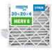 MYXIO 20x20x4 MERV 8 Pleated Replacement Air Filter for FC100A1011 2 Pack (Actual Size: 19 3/4 x 19 7/8 x 4 3/8 )