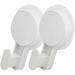 2 Pcs Decor Bottle Holder Heavy Duty Hanger Adhesive Hooks Wall Key Hanging Hooks Ring Hook Clothing Wall-mounted White Plastic