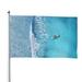 Kll Waves And Boats On The Beach Flag 4x6 Ft Parade Party Flag Outdoor Flag Decorative Flag Banner Flags Garden Flag Home House Flags