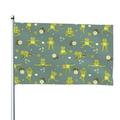 Kll Cute Yoga Frogs Flag 4x6 Ft Parade Party Flag Outdoor Flag Decorative Flag Banner Flags Garden Flag Home House Flags